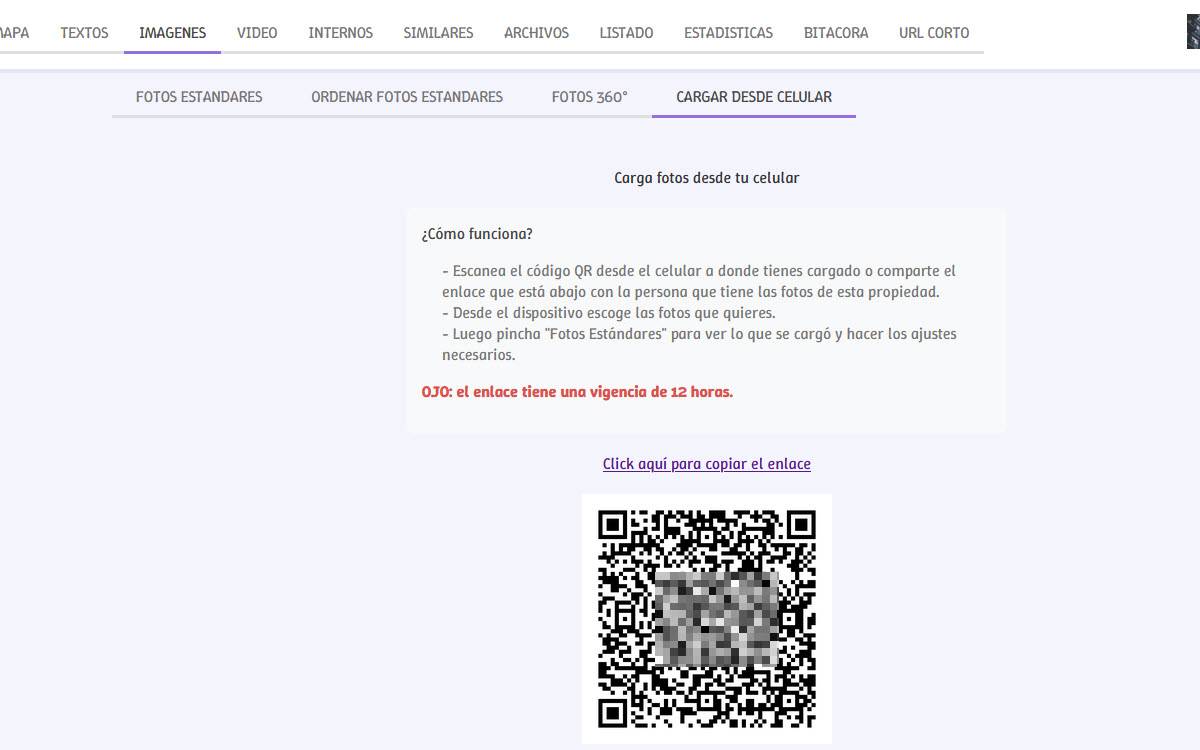 Cargar imagenes desde el celular