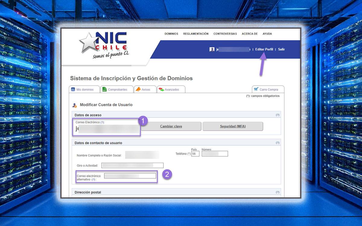 La importancia de un correo alternativo en NIC Chile